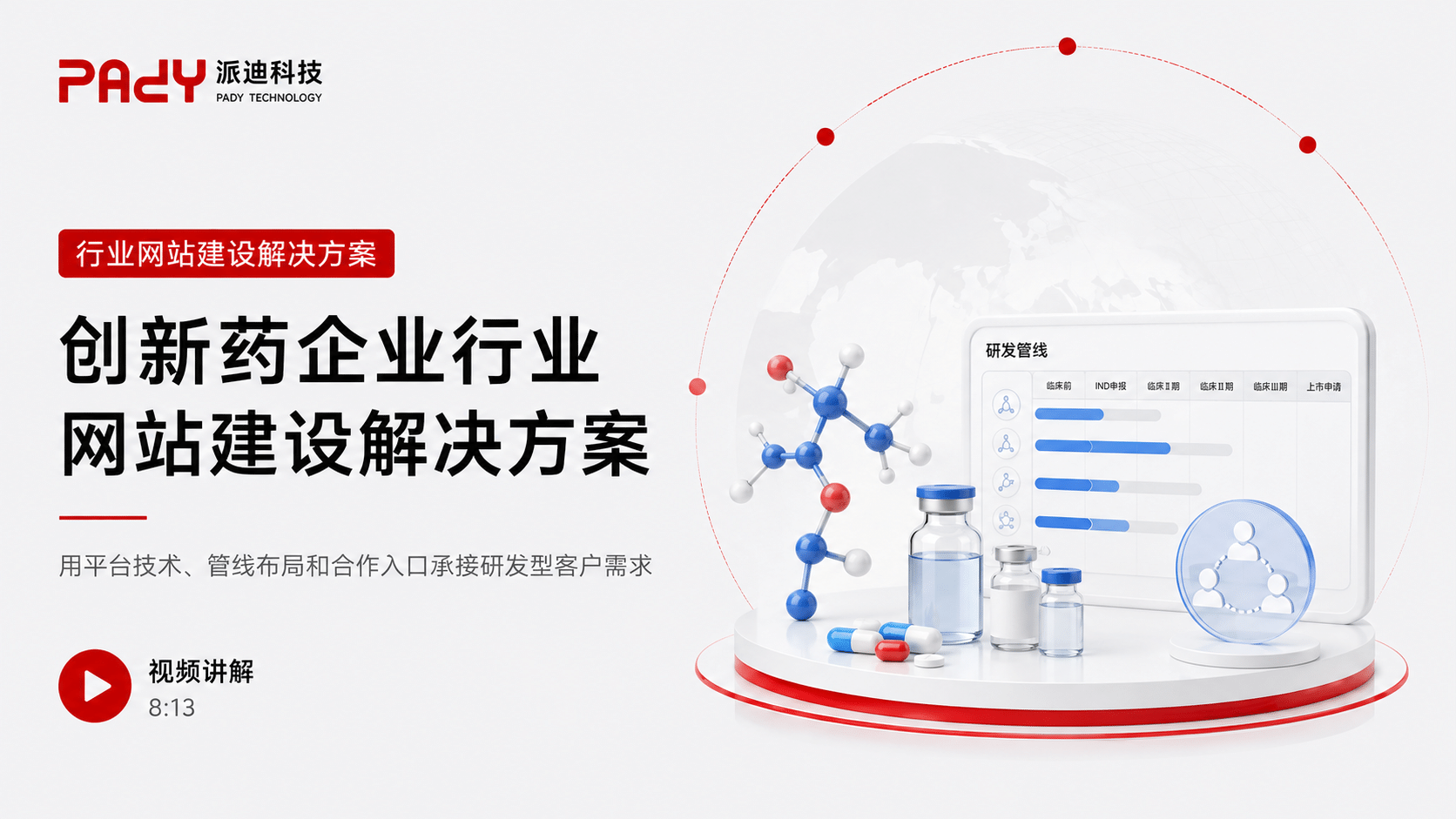 创新药企业网站建设解决方案：用平台技术、管线布局和合作入口承接研发型客户需求
