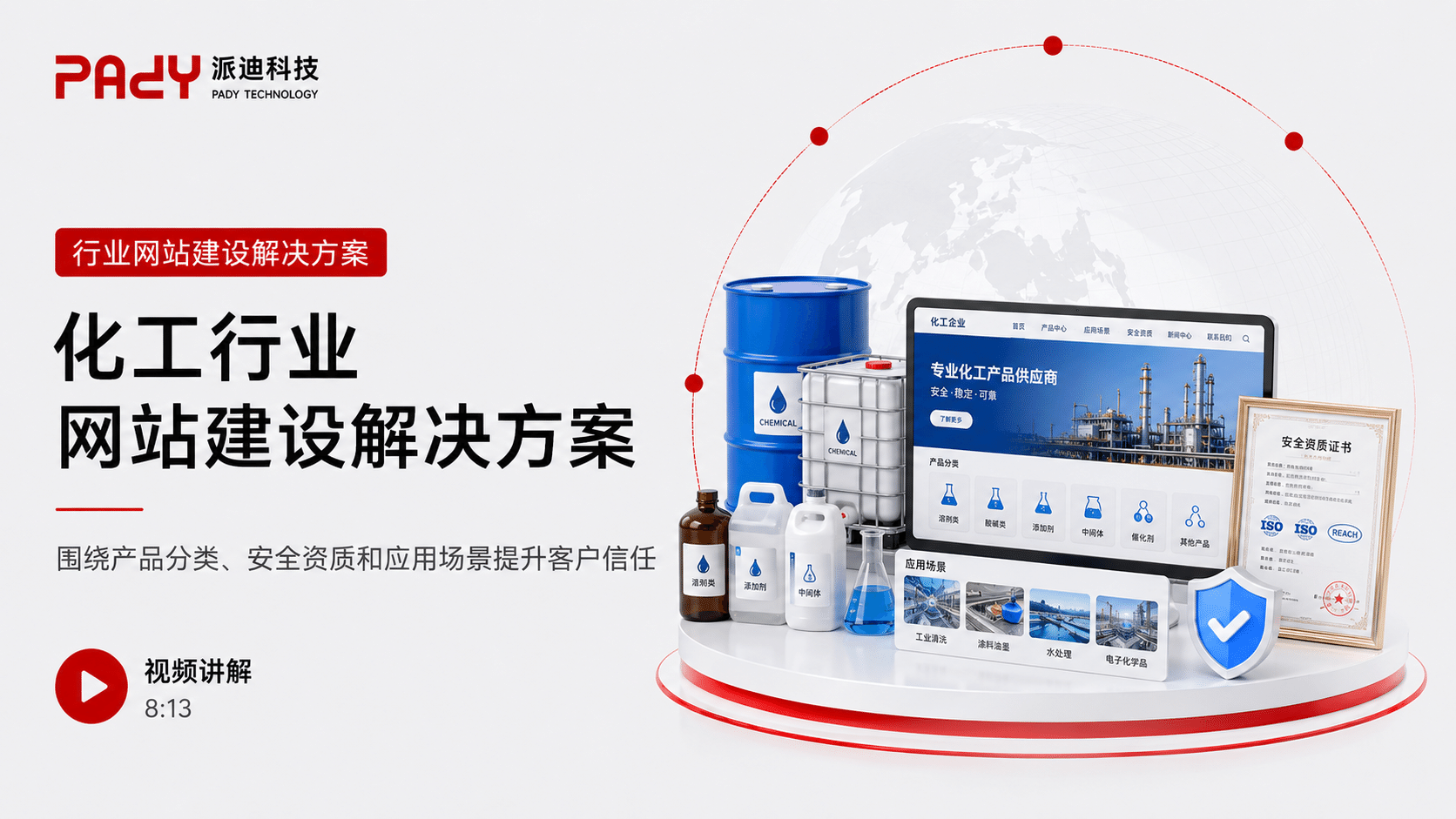 化工行业网站建设解决方案：围绕产品分类、安全资质和应用场景提升客户信任