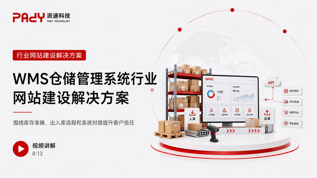 WMS仓储管理系统行业网站建设解决方案：围绕库存准确、出入库流程和系统对接提升客户信任