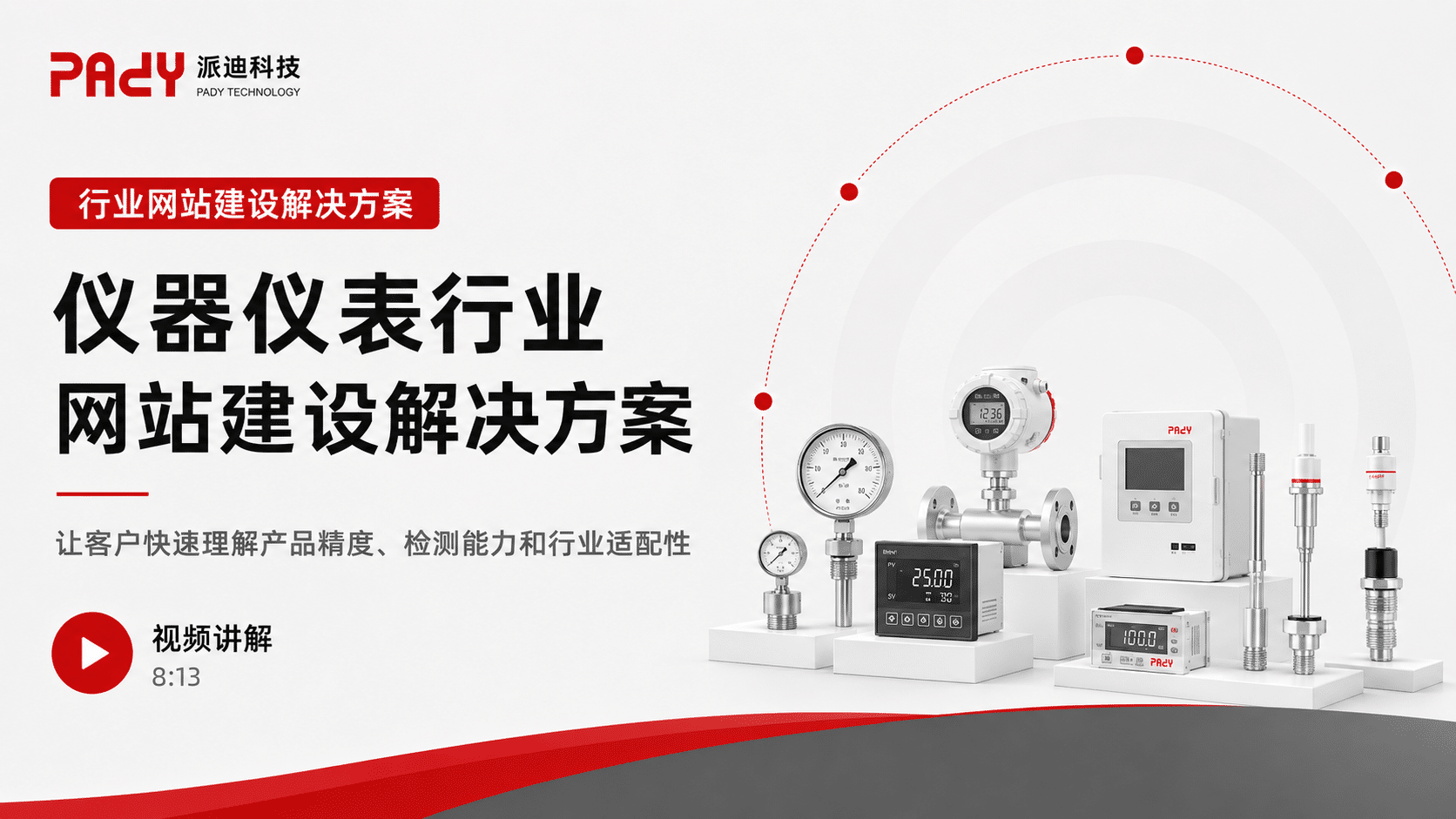 仪器仪表行业网站建设解决方案：让客户快速理解产品精度、检测能力和行业适配性
