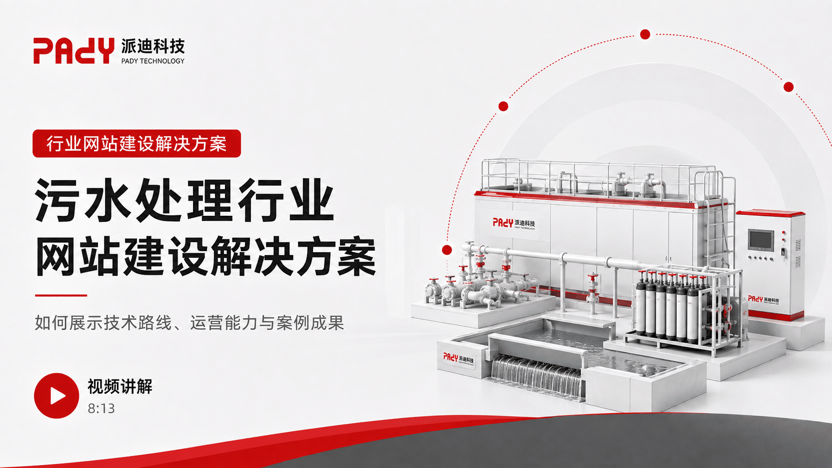 污水处理行业网站建设解决方案：如何展示技术路线、运营能力与案例成果