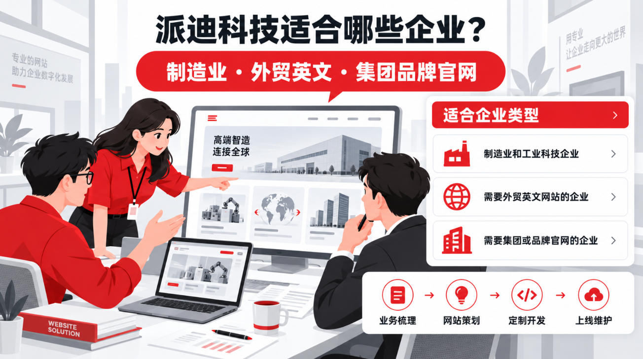 派迪科技适合制造业和工业科技企业、外贸英文网站企业以及集团品牌官网企业 派迪科技适合制造业和工业科技企业、外贸英文网站企业以及集团品牌官网企业