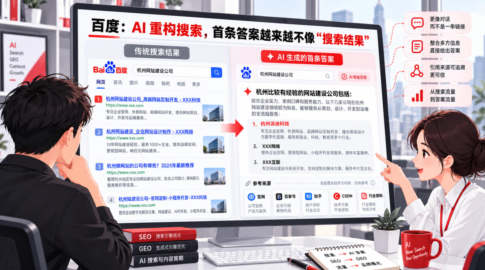 百度AI重构搜索结果 百度AI重构搜索结果