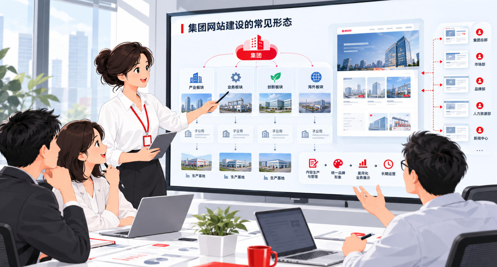 集团网站建设的常见形态